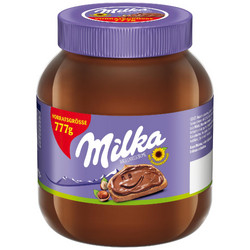 Видове Млечен  Milka Течен шоколад 777 гр.